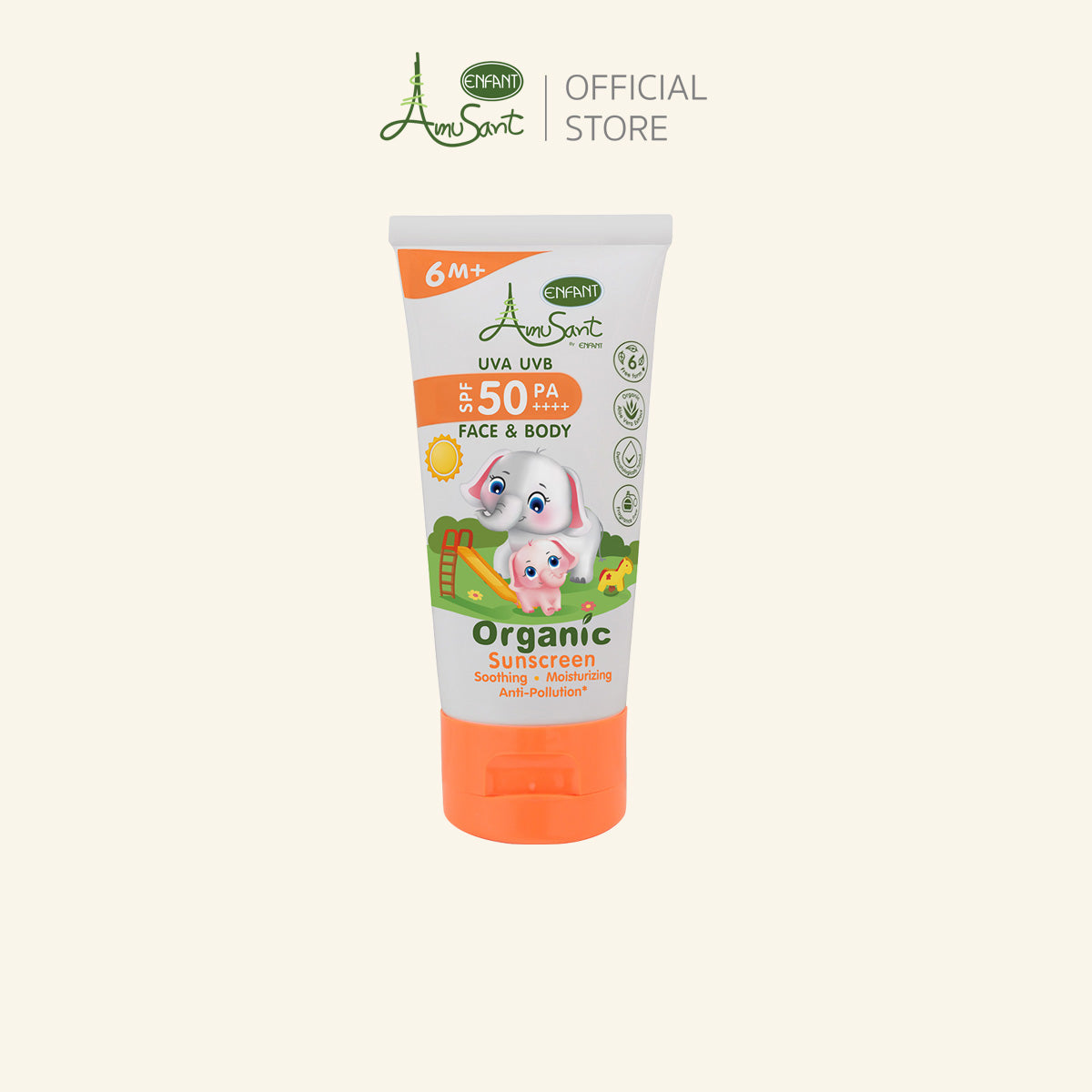 Amusant เซรั่มกันแดด สำหรับ 6 เดือน ขึ้นไปOrganic Sunscreen Serum SPF50 PA++++