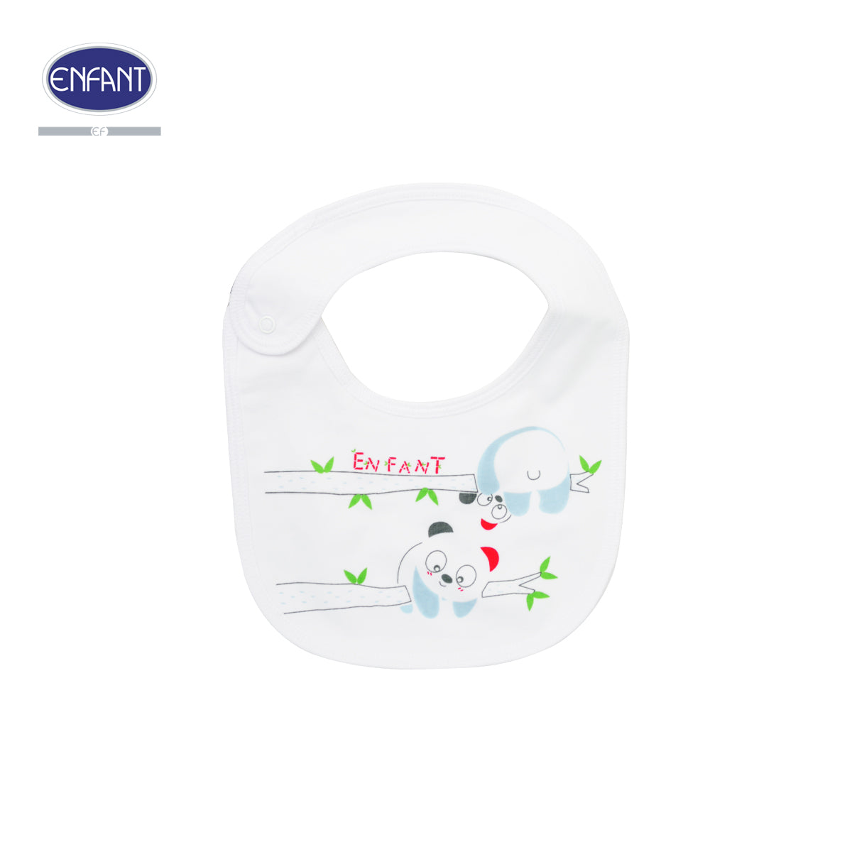 ENFANT ผ้ากันเปื้อนเด็กเล็กฟรีไซซ์ ลายแพนด้า รุ่นEA5JM0