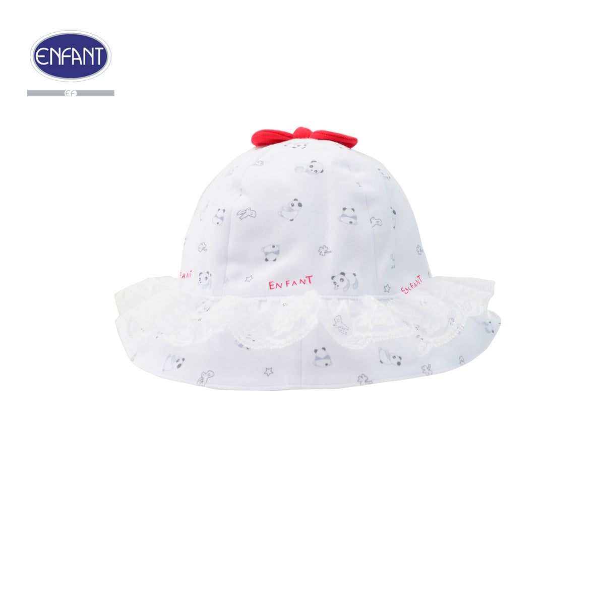ENFANT หมวกเด็กหญิงสำหรับ3เดือน-1ขวบ ลายแพนด้า รุ่นEA7JM8