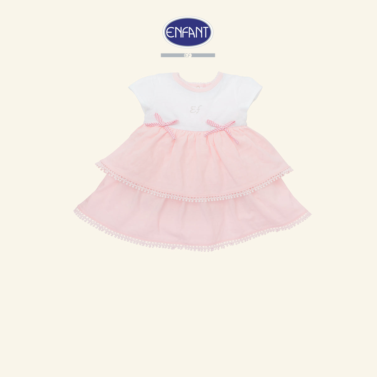 ENFANT เดรสเด็กหญิง Cotton Jacquard EB4JJ1