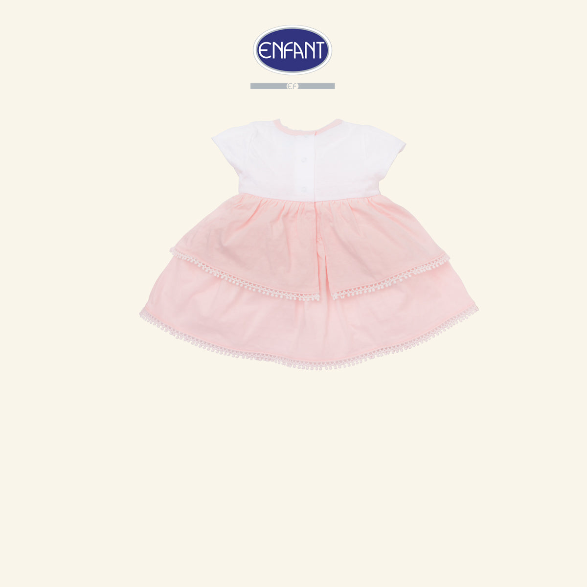 ENFANT เดรสเด็กหญิง Cotton Jacquard EB4JJ1
