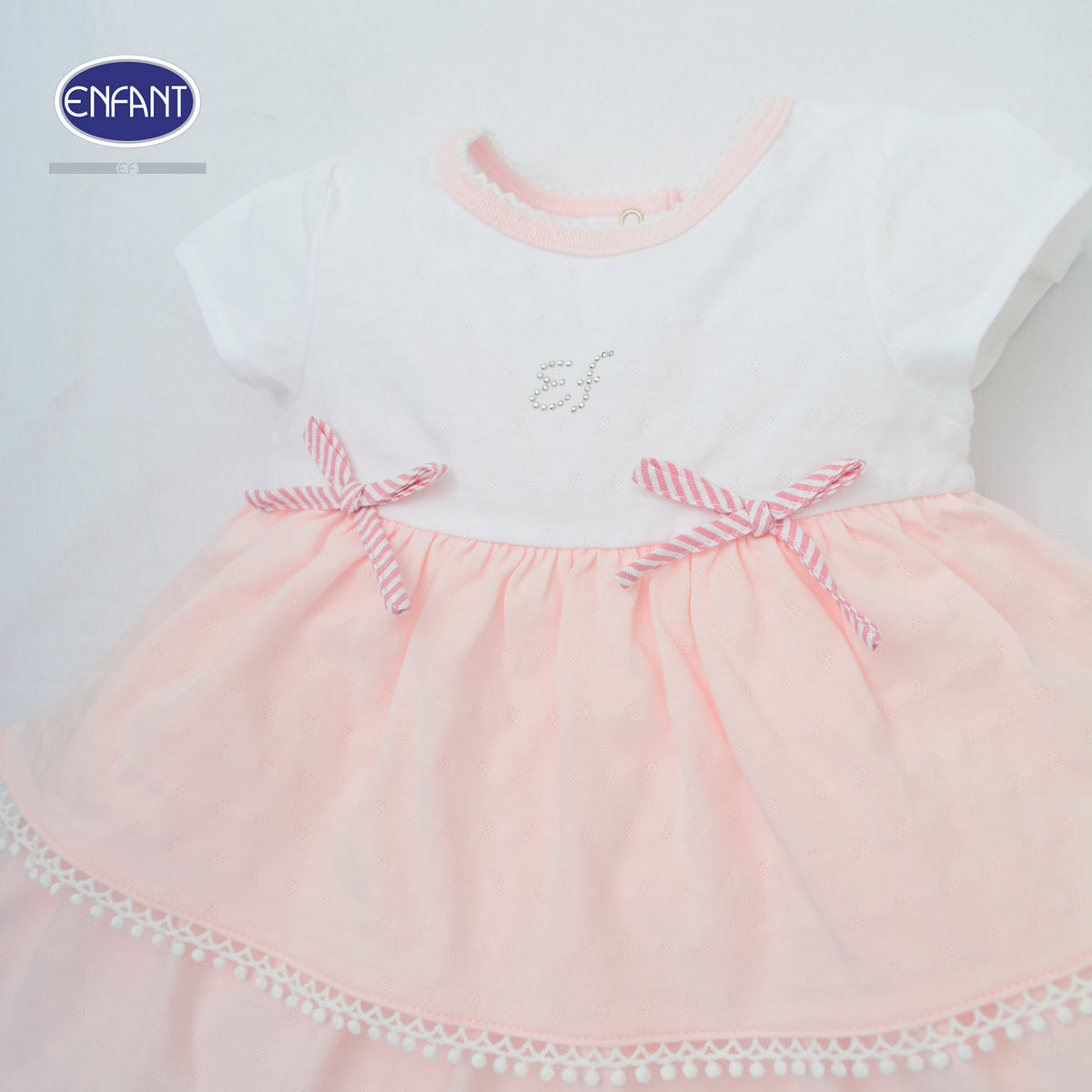 ENFANT เดรสเด็กหญิง Cotton Jacquard EB4JJ1