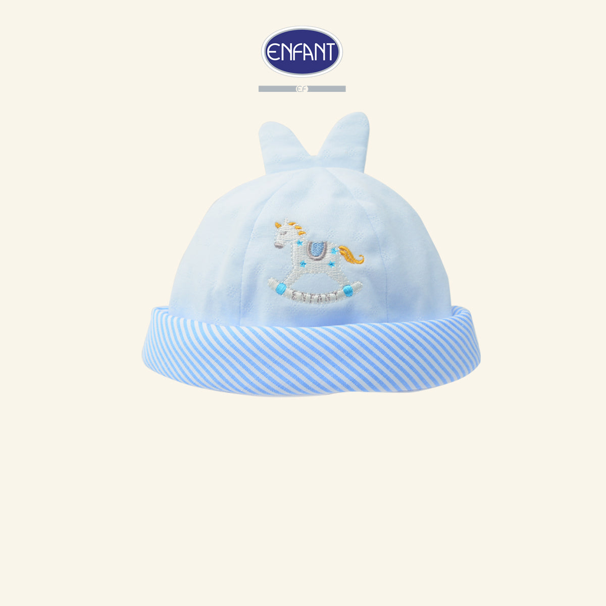 ENFANT หมวกเด็กอ่อน Cotton Jacquard EA7JJ7