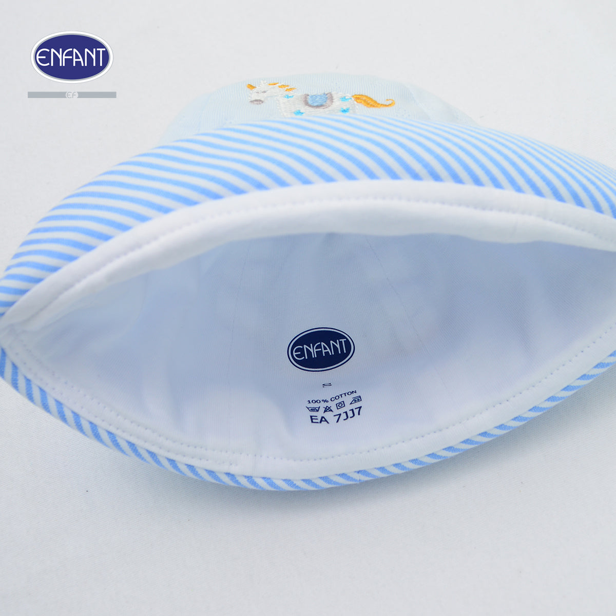 ENFANT หมวกเด็กอ่อน Cotton Jacquard EA7JJ7