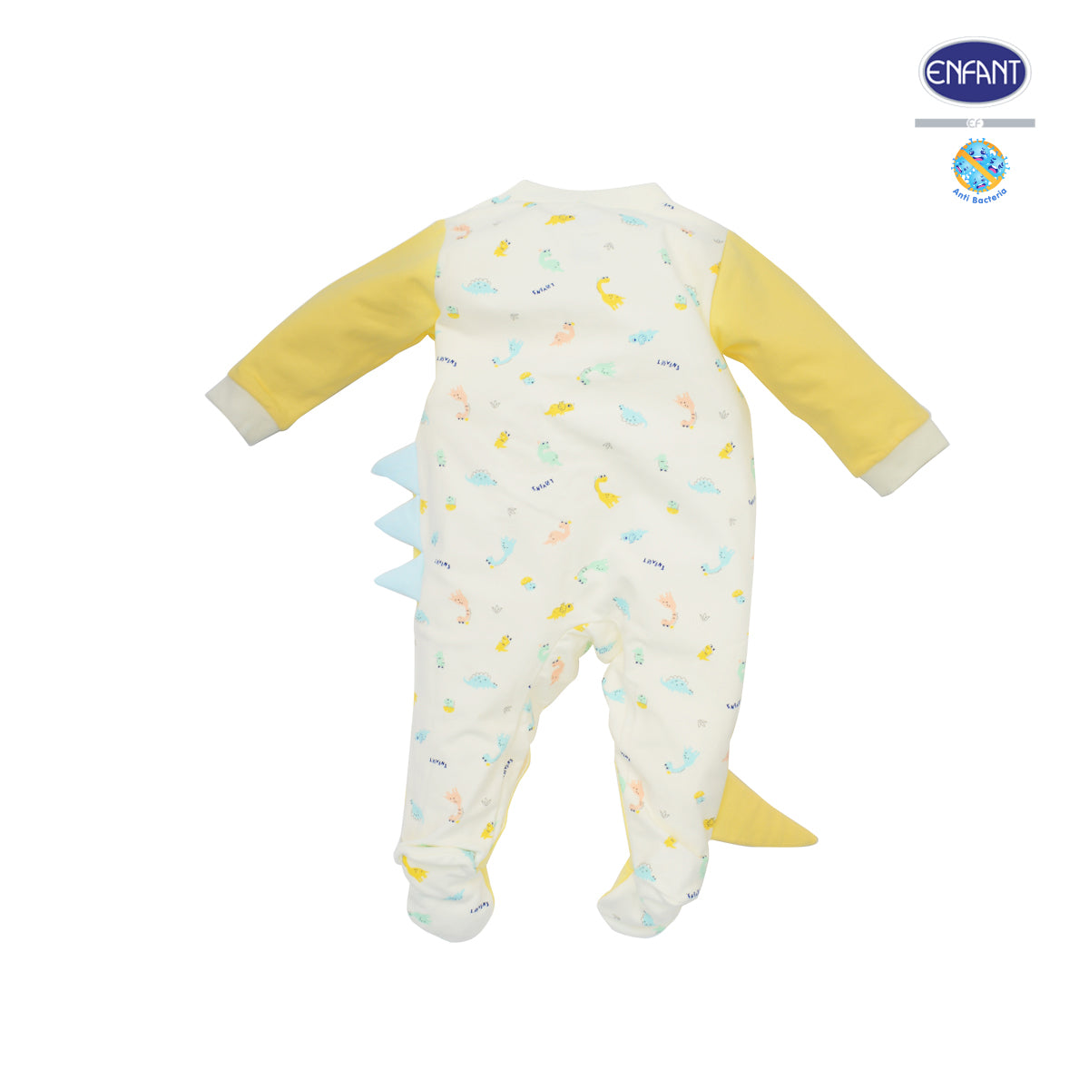 Enfant Soft Flex ชุดบอดี้สูทคลุมเท้าแขนยาวลายไดโนเสาร์2สี สำหรับแรกเกิด-6เดือน EB8JL8