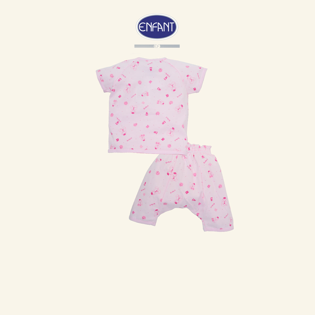 ENFANT ชุดเสื้อผ้าเด็ก สำหรับ 3 เดือน - 2 ขวบ 2สี ลายน้องหมี รุ่นED1DH4