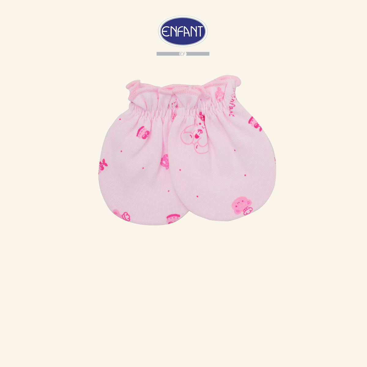 ENFANT ถุงมือ-ถุงเท้า ฟรีไซซ์ ลายน้องหมี 2สี (ขายแยกชิ้น)รุ่นED9DH0-ED9DH1