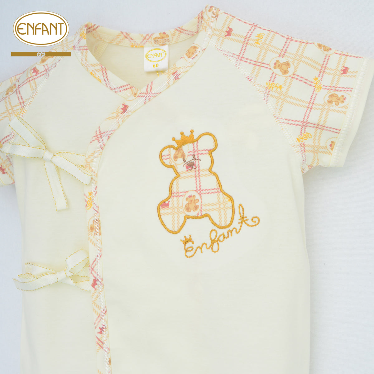 ENFANT ชุดผูกเด็กอ่อน ลายหมีแรกเกิด-6เดือน รุ่นEF1EM5