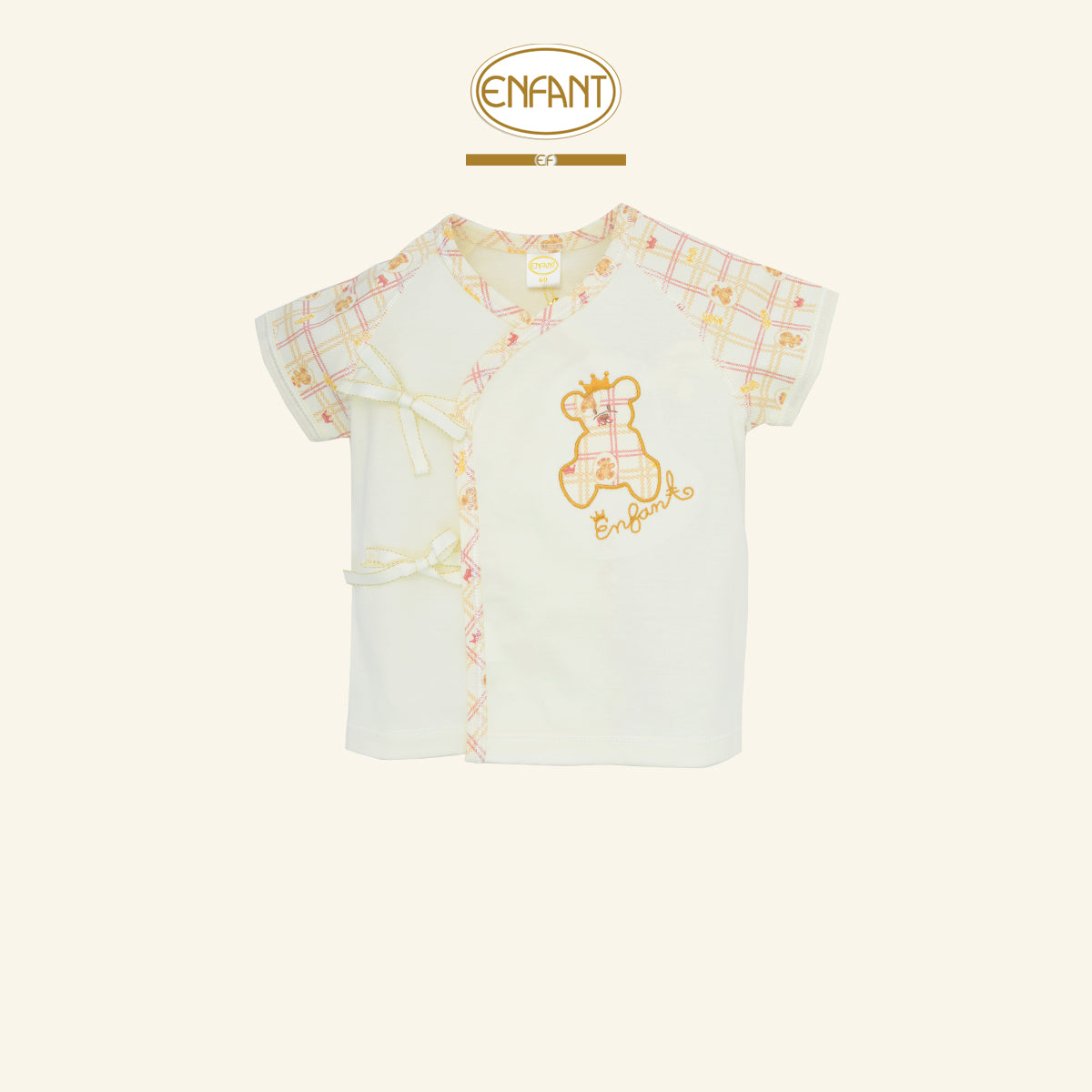 ENFANT ชุดผูกเด็กอ่อน ลายหมีแรกเกิด-6เดือน รุ่นEF1EM5