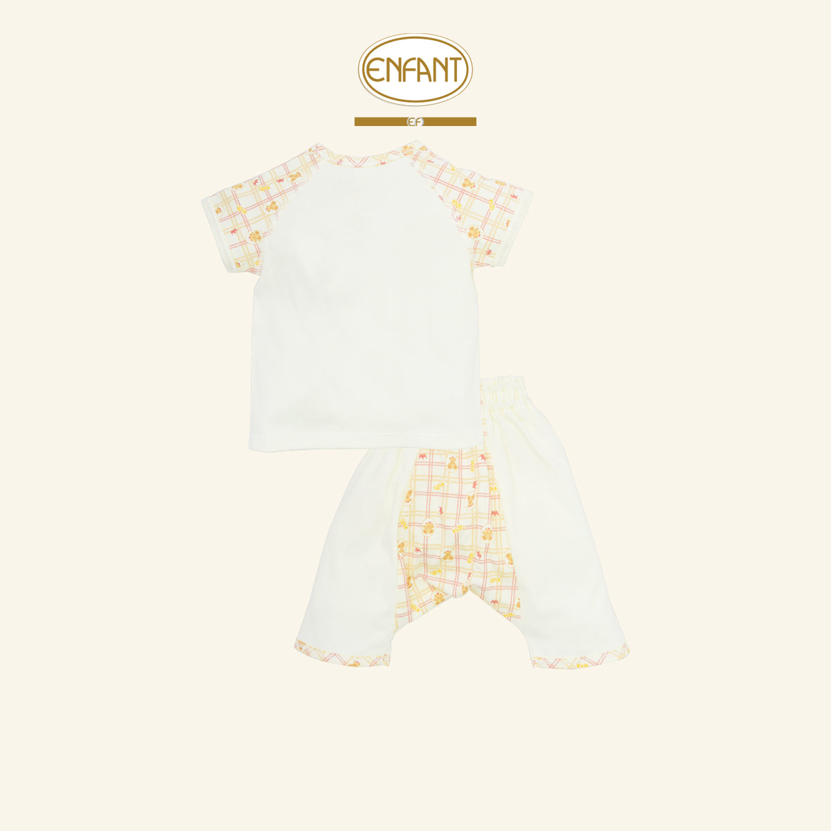 ENFANT ชุดผูกเด็กอ่อน ลายหมีแรกเกิด-6เดือน รุ่นEF1EM5