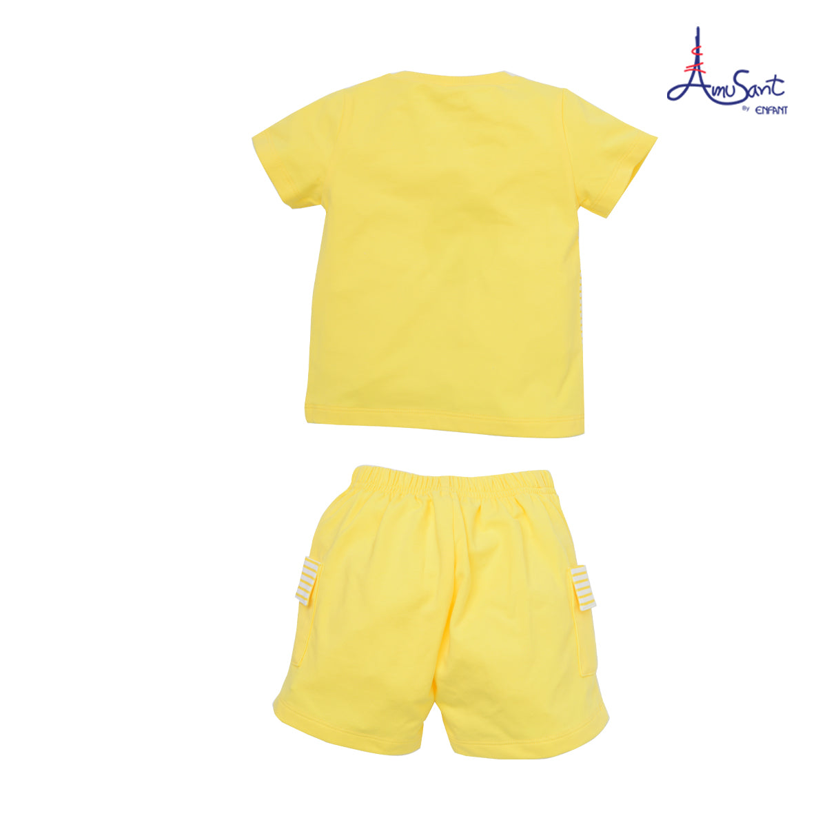 Amusant ชุดเสื้อยืดคอกลม-กางเกง เด็กเล็ก 6เดือน-8ขวบ