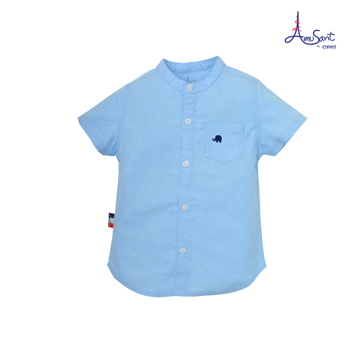 Amusant เสื้อเชิ้ตผ้าออกฟอร์ดสำหรับเด็กผู้ชาย6เดือน-10ขวบ (EH2B61)