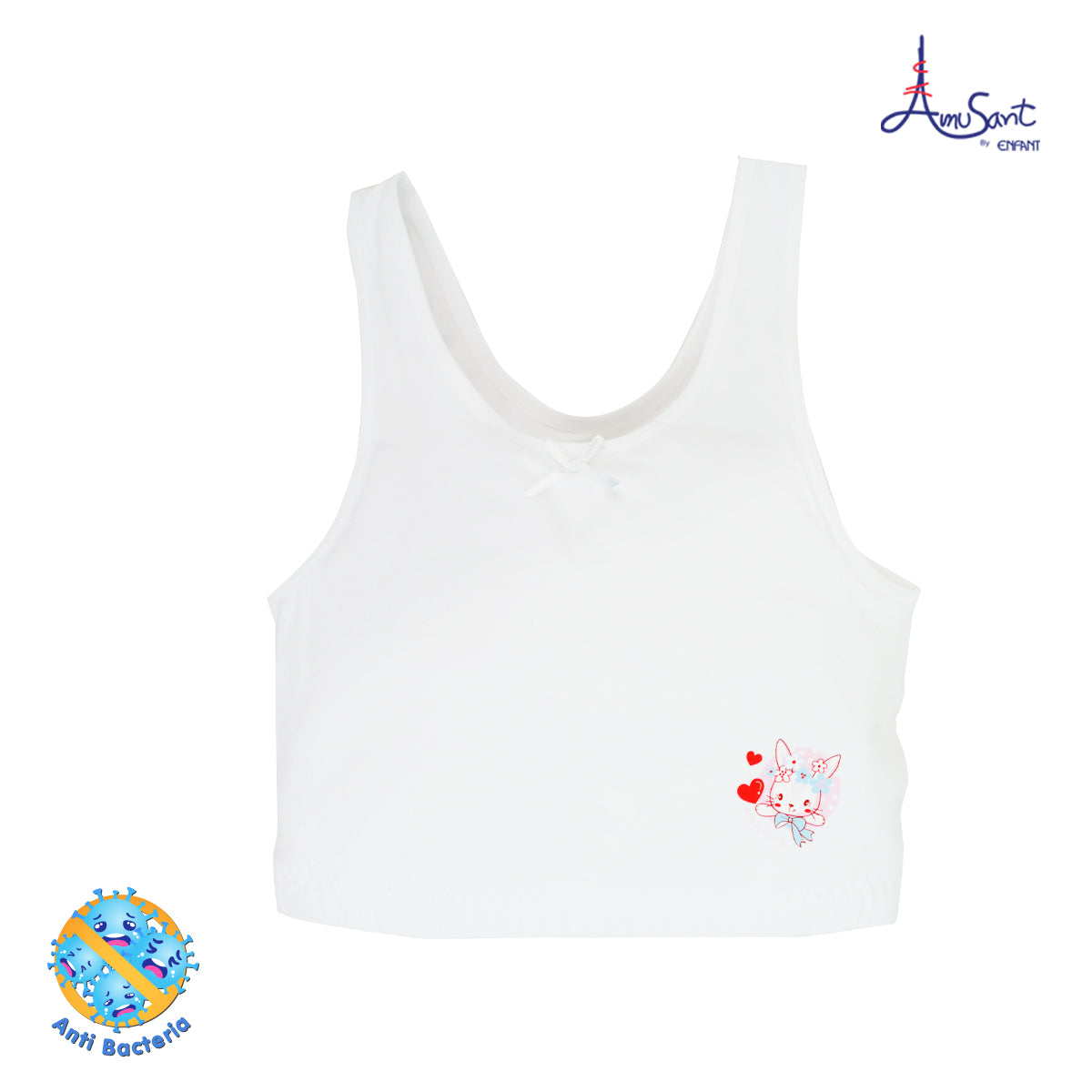 Amusant เสื้อบังทรงซับใยฟองน้ำ แอนตี้-แบคทีเรีย (มีฟองน้ำ)