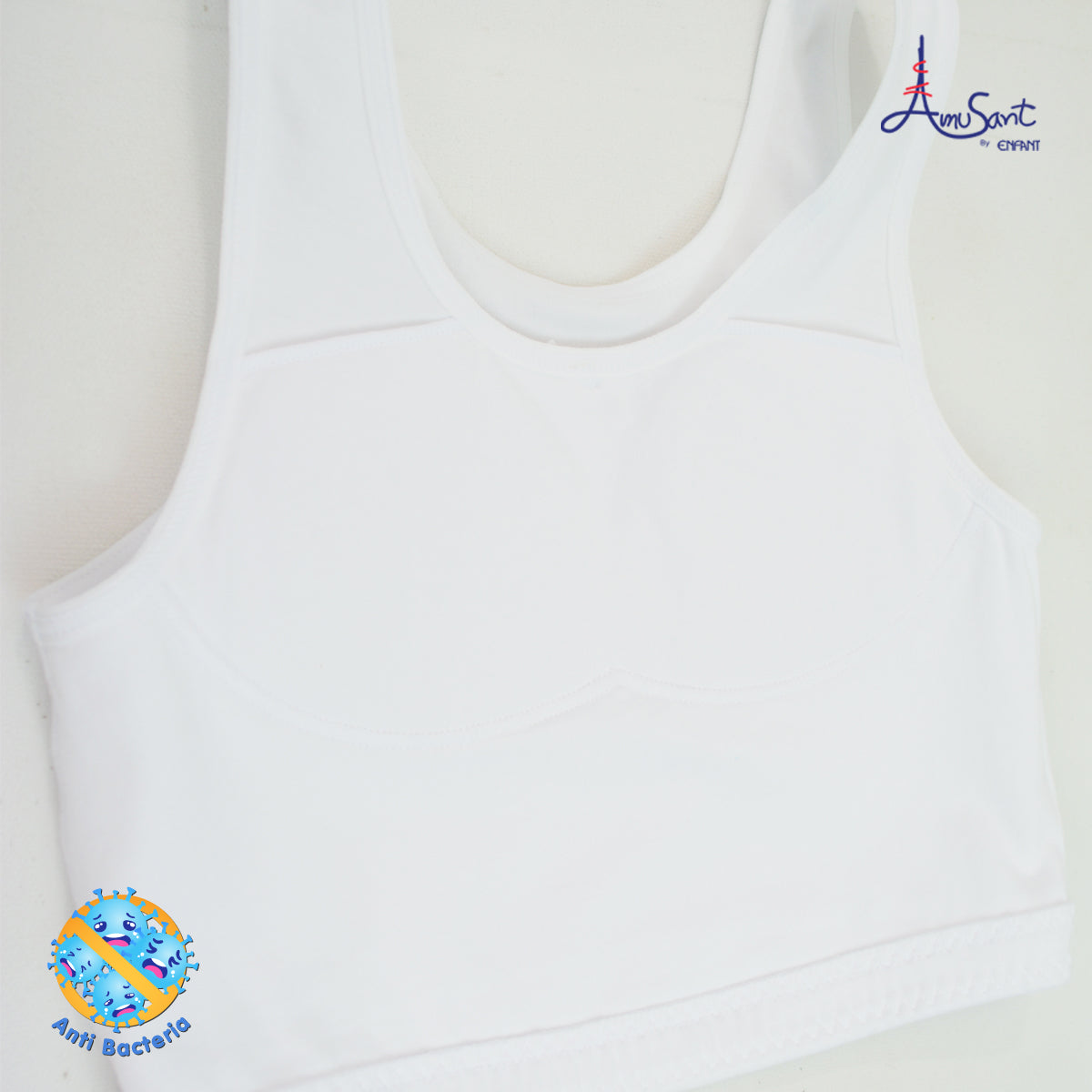 Amusant เสื้อบังทรงซับใยฟองน้ำ แอนตี้-แบคทีเรีย (มีฟองน้ำ)