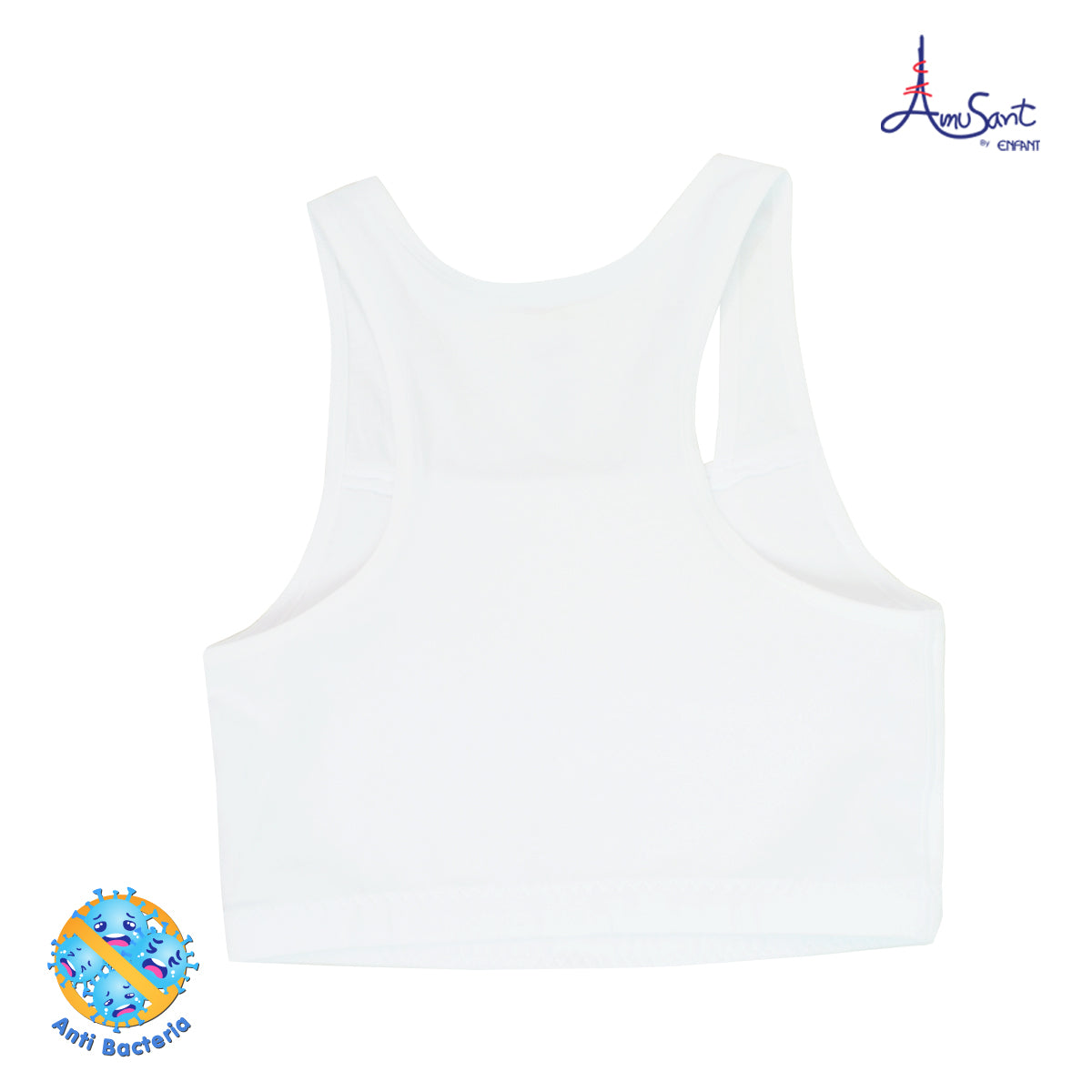 Amusant เสื้อบังทรงซับใยฟองน้ำ แอนตี้-แบคทีเรีย (มีฟองน้ำ)