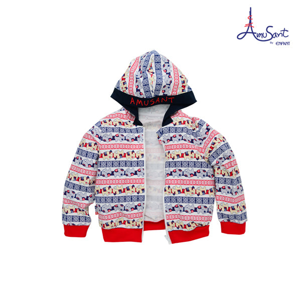 Amusantเสื้อแขนยาวลายช้าง 1ปี-8ปี EH2I72