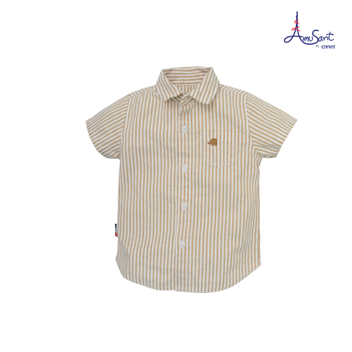 Amusantเสื้ออ๊อกซ์ฟอร์ดทอลาย 6เดือน-8ปี EH2K72