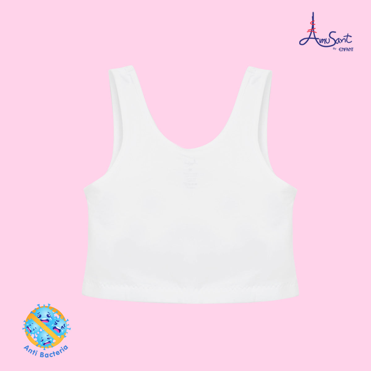 Amusant เสื้อบังทรงซับใยฟองน้ำ แอนตี้-แบคทีเรีย (มีฟองน้ำ)