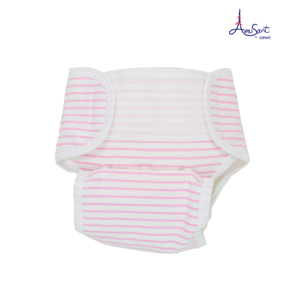 Amusantกางเกงผ้าอ้อมแบบซักได้ One Size กระดุมสแน๊ป เอวปรับได้ Amusant By Enfant EH3C15