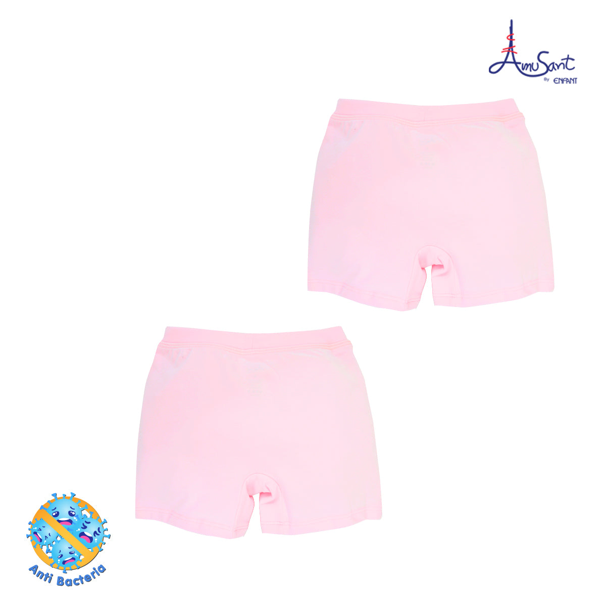 Amusant บ๊อกเซอร์เด็กหญิง แอนตี้แบคทีเรีย แพ็ค 2 ตัว EH3F71&EH3G72