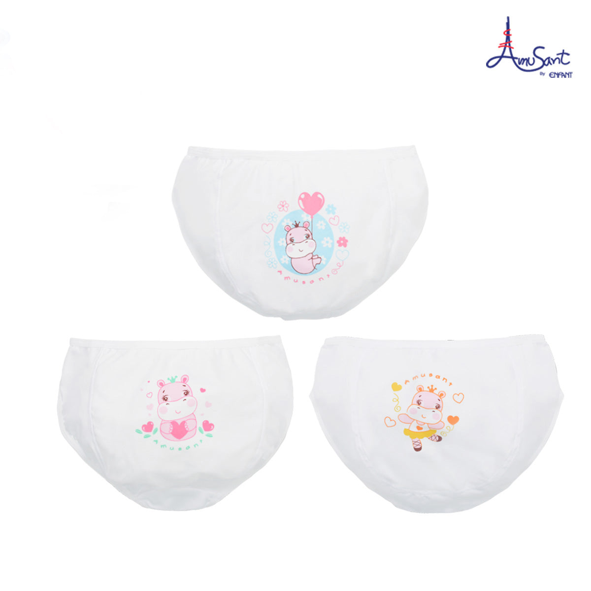 กางเกงในผู้หญิง Amusant B-CURVE แพ็ค 3 ตัว EH3L20