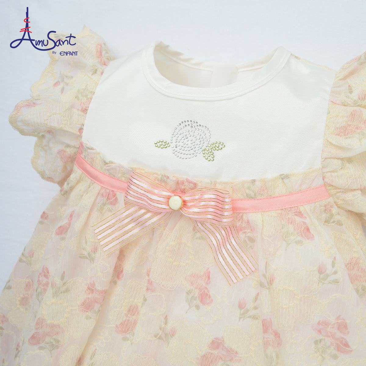 AMUSANT ชุดกระโปรงเด็กหญิง สำหรับ 1 ขวบ - 8 ขวบ EH4N11