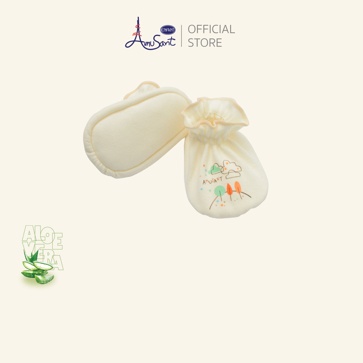 Amusant by Enfant ถุงมือ–ถุงเท้าเด็กแรกเกิด EH9N40&EH9N41