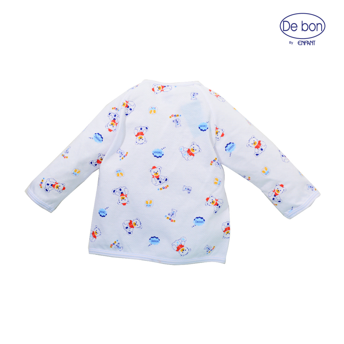 de bon เสื้อผูกแขนยาวเด็กอ่อนสำหรับแรกเกิด-6เดือน EI2AP7