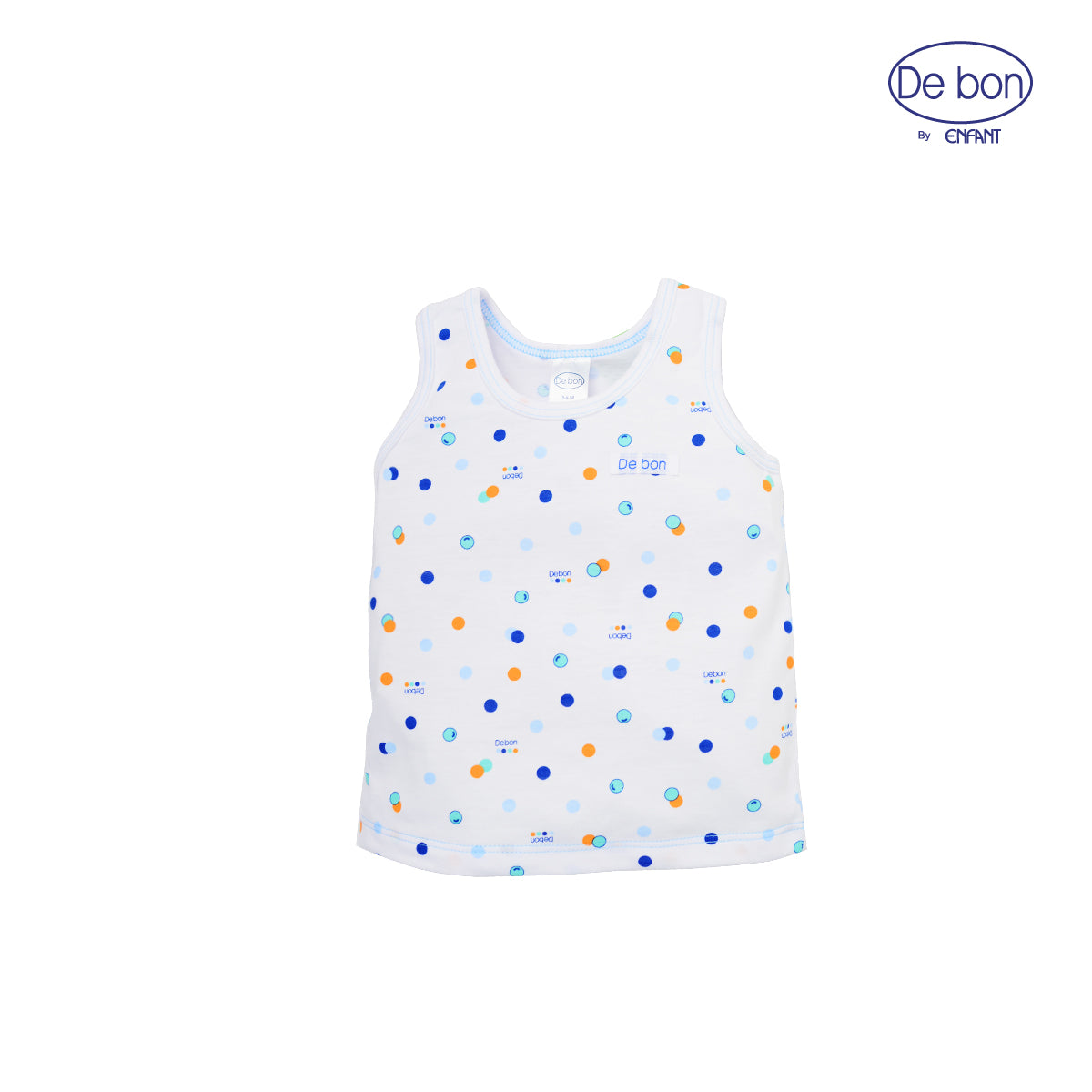 de bon เสื้อกล้าม+กางเกงขาสั้นเด็กอ่อน 4ลาย สำหรับ 3 เดือน - 2 ขวบ