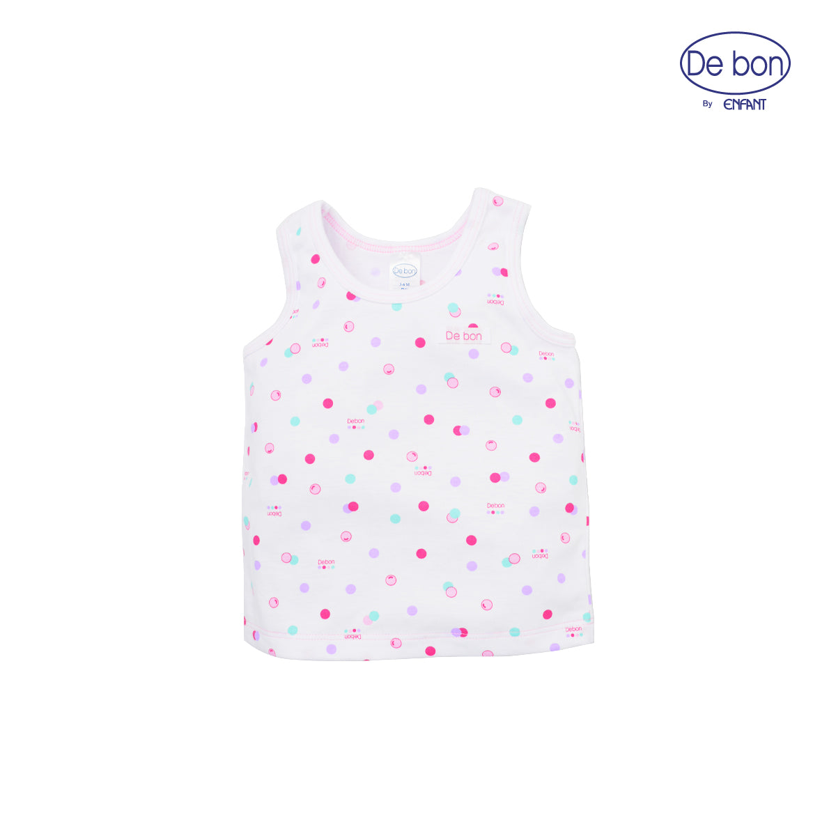 de bon เสื้อกล้าม+กางเกงขาสั้นเด็กอ่อน 4ลาย สำหรับ 3 เดือน - 2 ขวบ