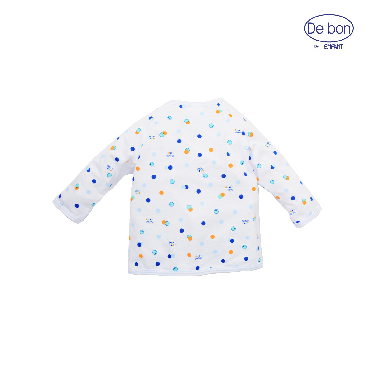 De bon ชุดเสื้อแขนยาวกระดุม+เสื้อป้ายกางเกงขายาว สำหรับเด็กเล็กรวม4ลายน่ารักๆ
