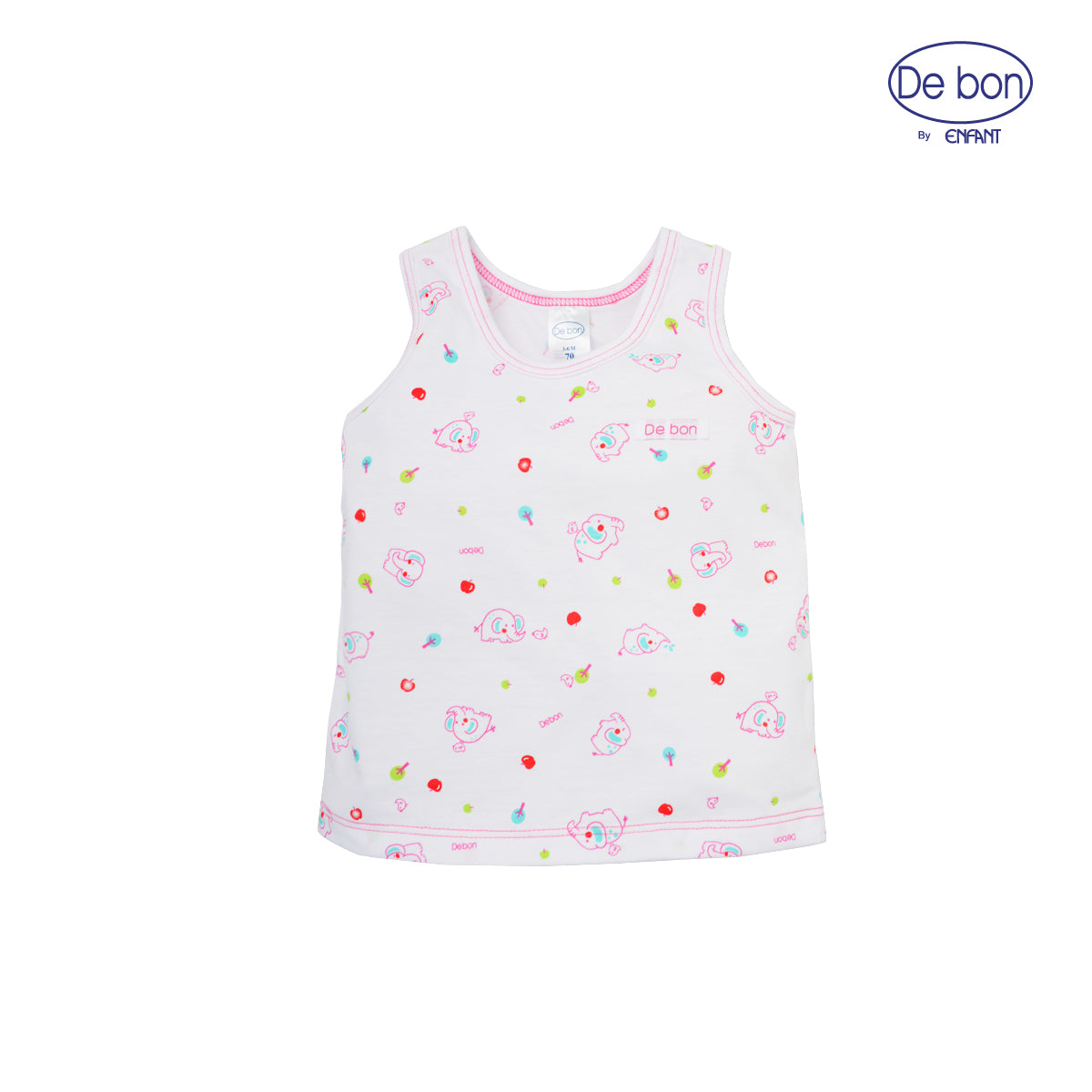 de bon เสื้อกล้าม+กางเกงขาสั้นเด็กอ่อน 4ลาย สำหรับ 3 เดือน - 2 ขวบ