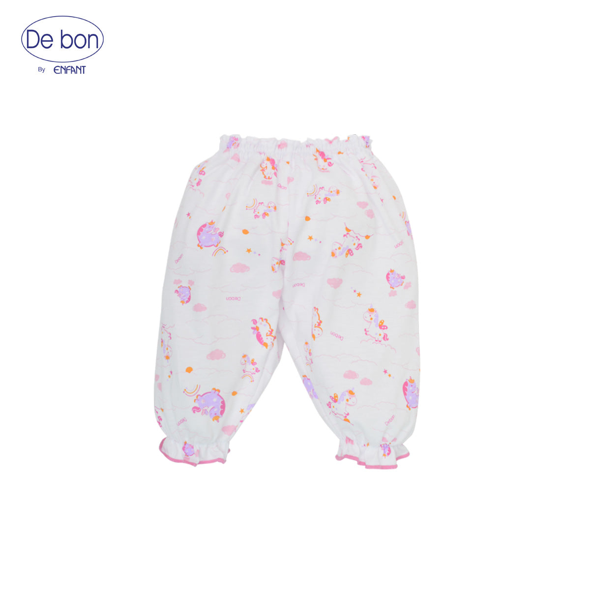 DE BON ชุดเสื้อแขนยาว กางเกงขายาว แรกเกิด-6เดือน ยูนิคอร์น EI1BC8