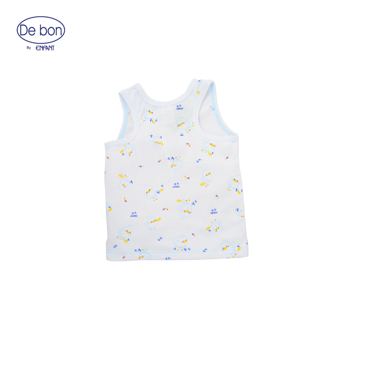 DE BON เสื้อกล้ามเด็กเล็ก 3เดือน-2ขวบ เป็ดน้อย ฟ้า-ชมพู รุ่นEI2AX2