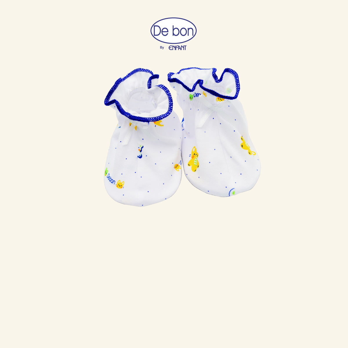 DE BON ถุงมือ-ถุงเท้า ฟรีไซซ์ ลายหมีขาว 2สี (ขายแยกชิ้น) รุ่นEI9AW0-EI9AW1