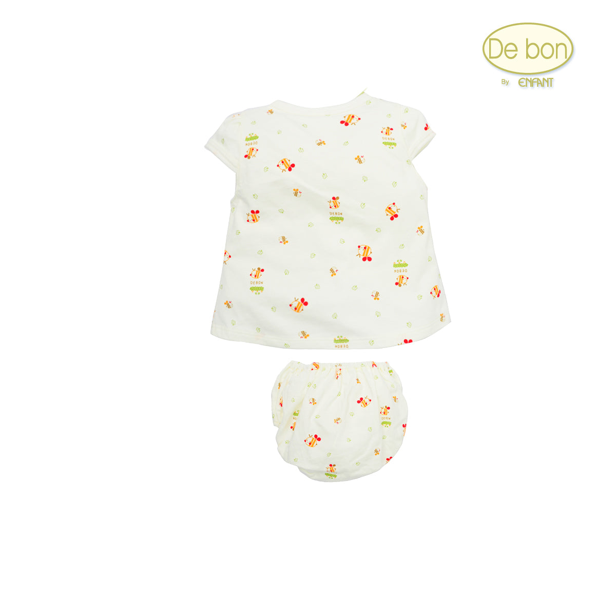 De bon Pure Organic เสื้อ-กางเกงในสำหรับเด็กอ่อน-6เดือน EJ1C22