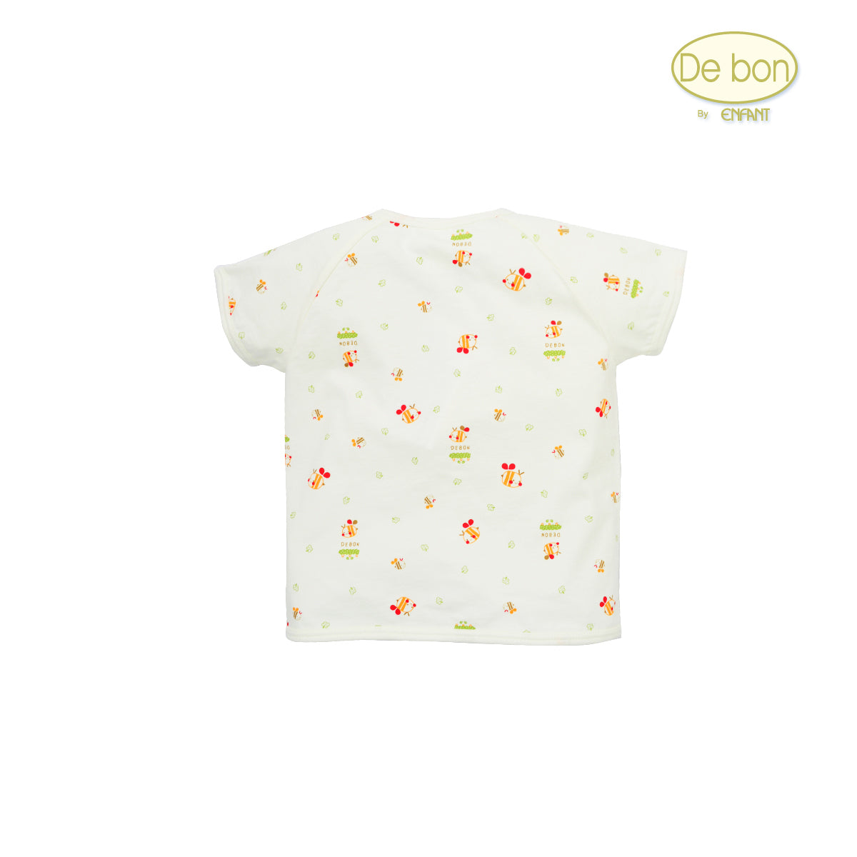 De bon Pure Organic เสื้อแขนสั้นสำหรับเด็กทารก3เดือน-2ขวบ EJ2C24