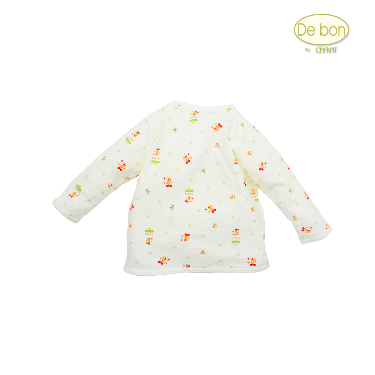 De bon Pure Organic เสื้อแขนยาวสำหรับเด็กอ่อน3เดือน-2ขวบ EJ2C26