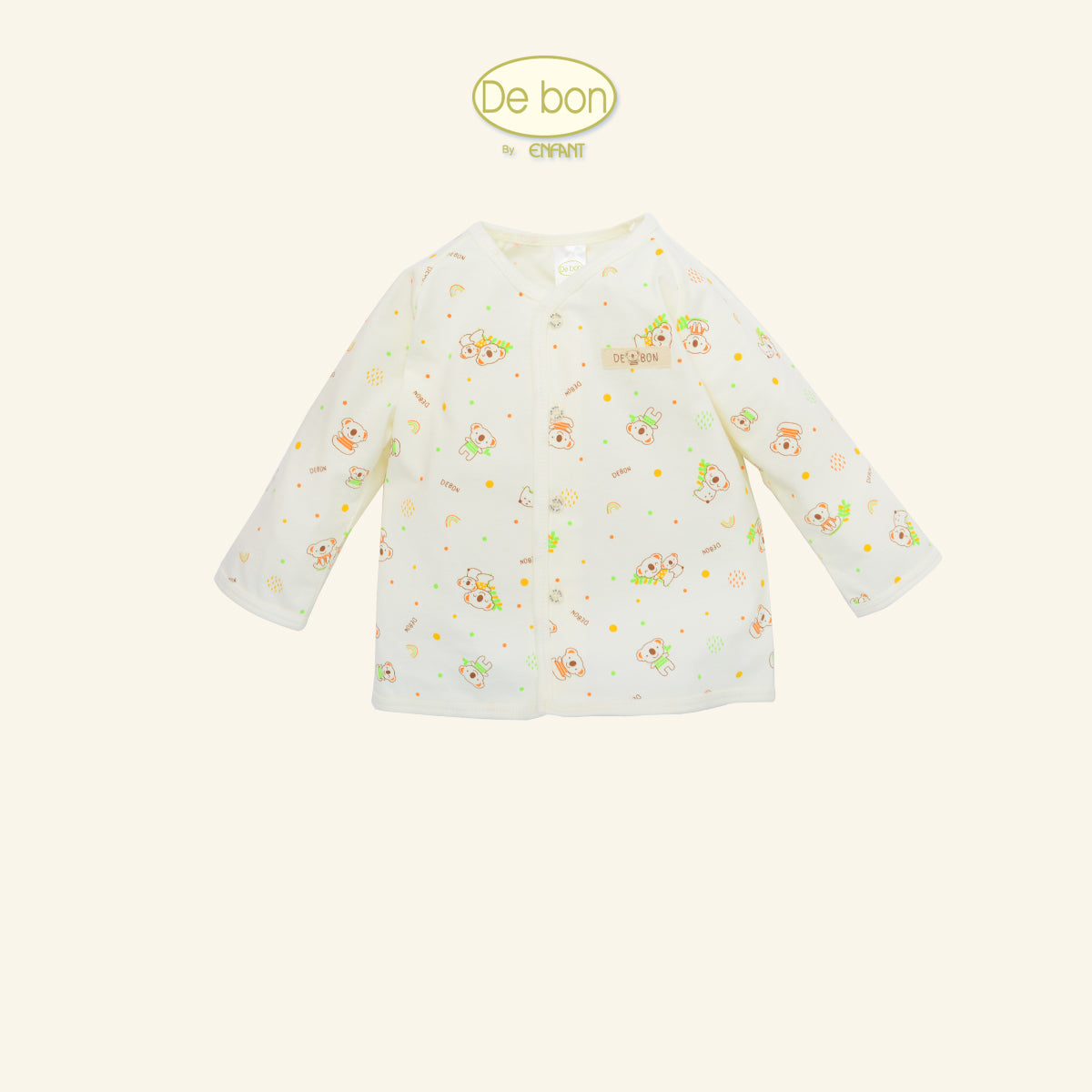 DE BON เสื้อป้าย/กระดุม/กางเกง โคอาล่า 3เดือน-2ขวบ