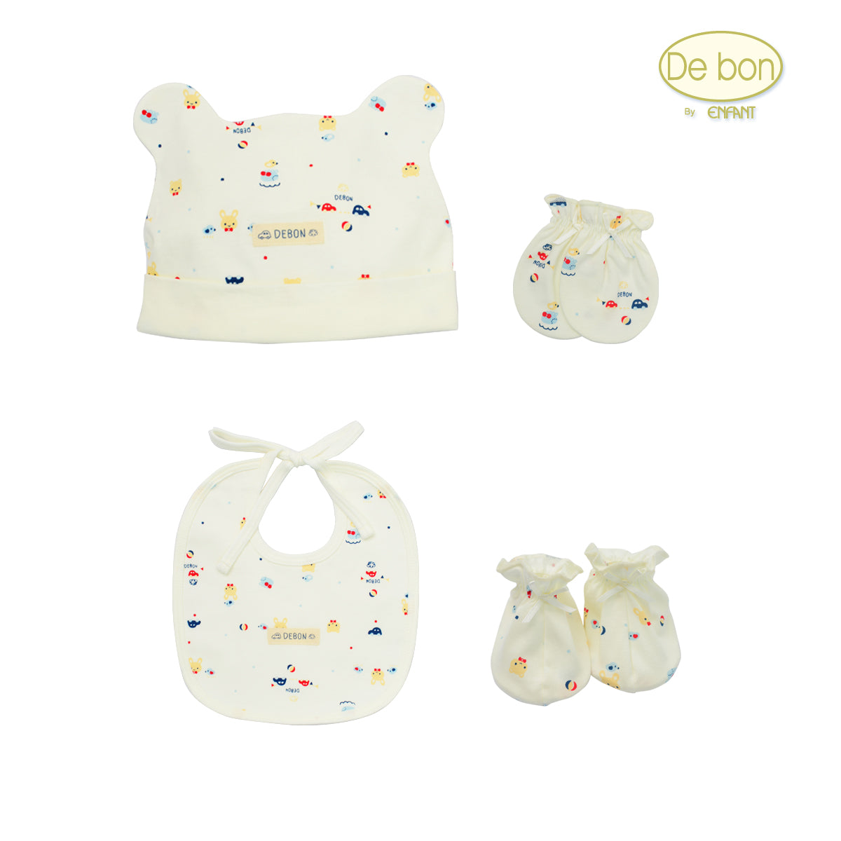 De bon Pure Organic ผ้ากันเปื้อนเด็กแรกเกิด EJ5C300