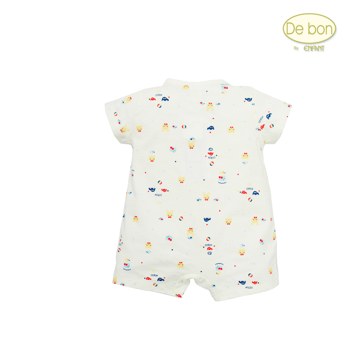 De bon Pure Organic ชุดบอดี้สูทสำหรับเด็กแรกเกิด-6เดือน EJ8C30
