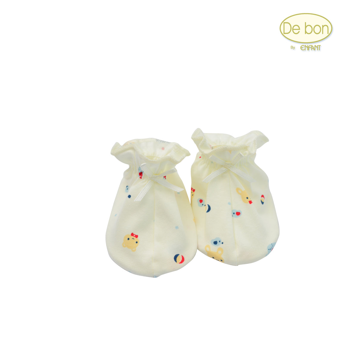 De bon Pure Organic ถุงมือ-ถุงเท้าสำหรับเด็กอ่อน EJ9C30- EJ9C31