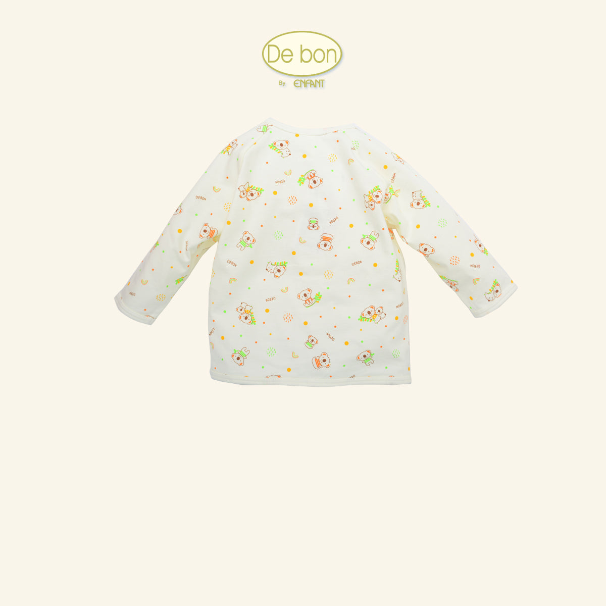 DE BON เสื้อป้าย/กระดุม/กางเกง โคอาล่า 3เดือน-2ขวบ