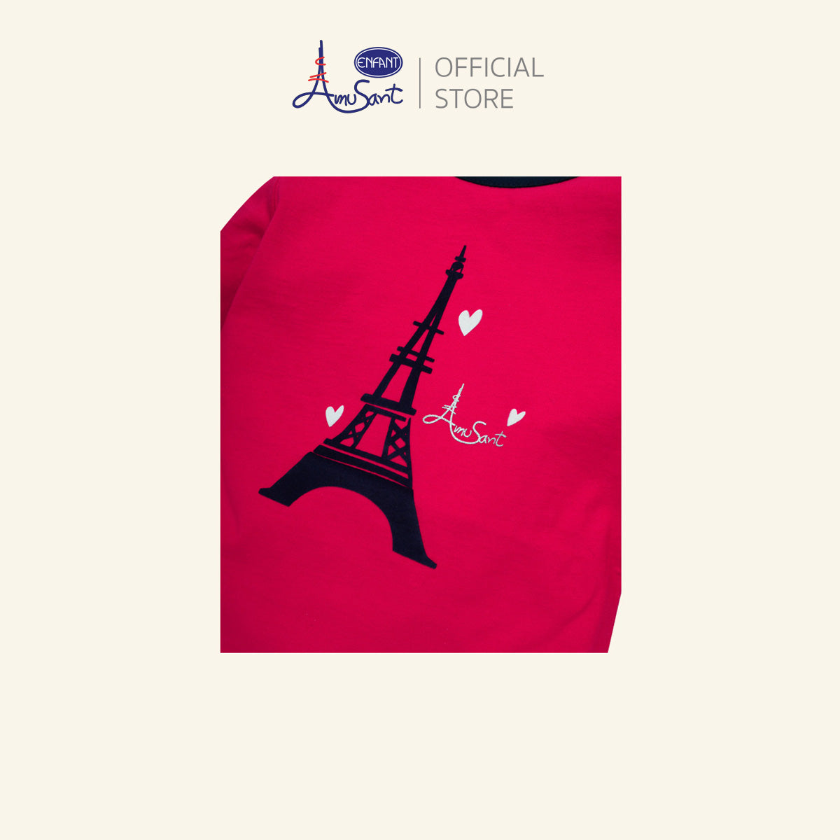 Amusant By Enfant เสื้อยืดแขนยาวเด็กหญิง สำหรับ 2 ขวบ- 14 ขวบ EK2H81