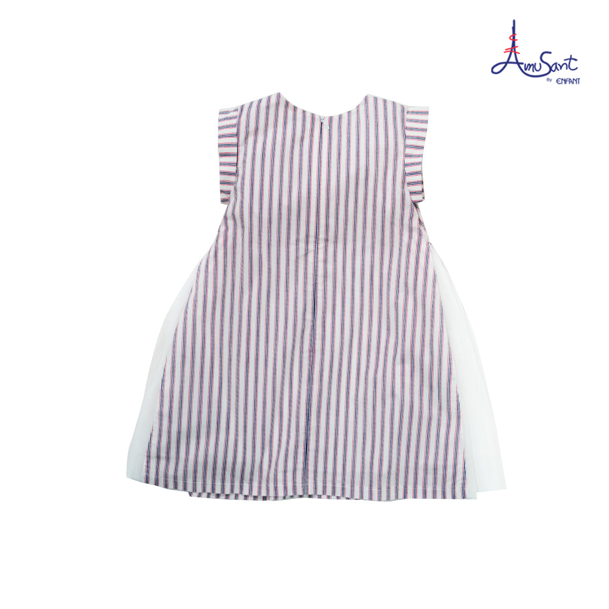 Amusantชุดเดรสเด็กโตแขนกุดสำหรับเด็กหญิง6-14ปี EK7J49