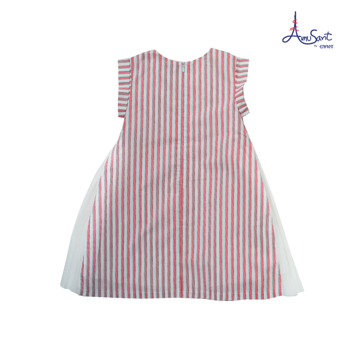 Amusantชุดเดรสเด็กโตแขนกุดสำหรับเด็กหญิง6-14ปี EK7J49