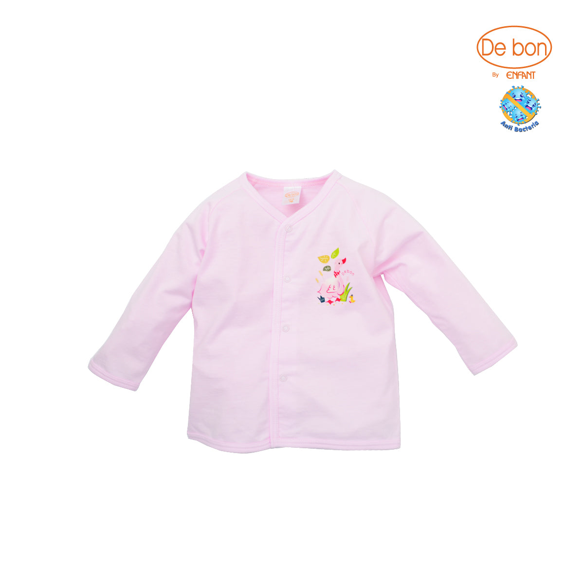 De Bon Anti-bacterial เสื้อกระดุมแขนยาวเด็กเล็ก6เดือน-2ขวบ EP2A76