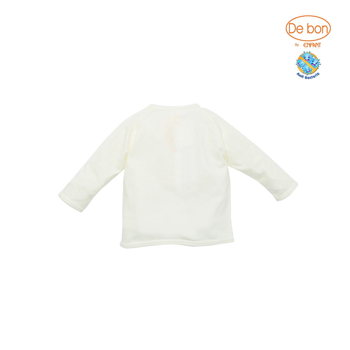 De Bon Anti-bacterial เสื้อSnapแขนยาวเด็กแรกเกิด-6เดือน EP2A77
