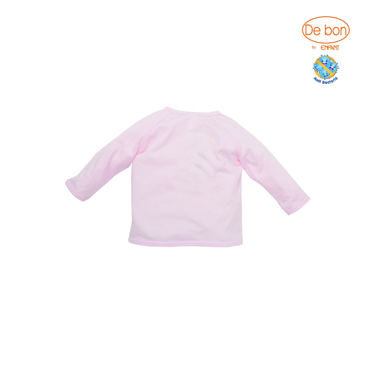 De Bon Anti-bacterial เสื้อSnapแขนยาวเด็กแรกเกิด-6เดือน EP2A77