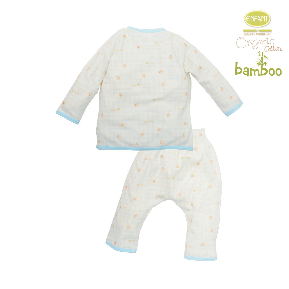 Enfant green Organic cotton bambuเสื้อแขนยาว+กางเกง ER1R76